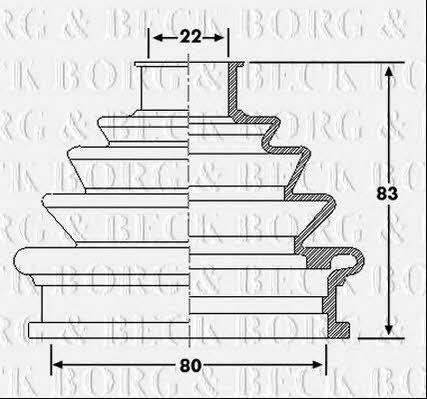 Borg & beck BCB6175 Пыльник приводного вала BCB6175: Отличная цена - Купить в Польше на 2407.PL!