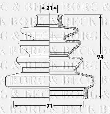 Borg & beck BCB6257 Пыльник приводного вала BCB6257: Отличная цена - Купить в Польше на 2407.PL!