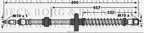 Borg & beck BBH7846 Тормозной шланг BBH7846: Отличная цена - Купить в Польше на 2407.PL!