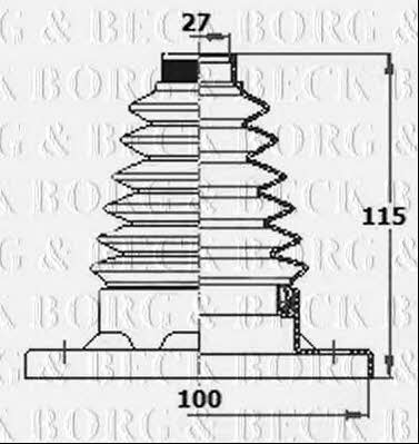 Borg & beck BCB6134 Пыльник приводного вала BCB6134: Отличная цена - Купить в Польше на 2407.PL!