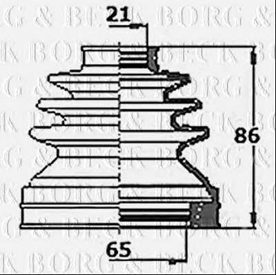 Borg & beck BCB6145 Faltenbalg, antriebswelle BCB6145: Kaufen Sie zu einem guten Preis in Polen bei 2407.PL!