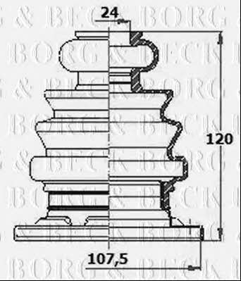 Borg & beck BCB6185 Пильник привідного валу BCB6185: Приваблива ціна - Купити у Польщі на 2407.PL!