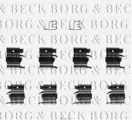 Borg & beck BBK1205 Комплект монтажний гальмівних колодок BBK1205: Приваблива ціна - Купити у Польщі на 2407.PL!