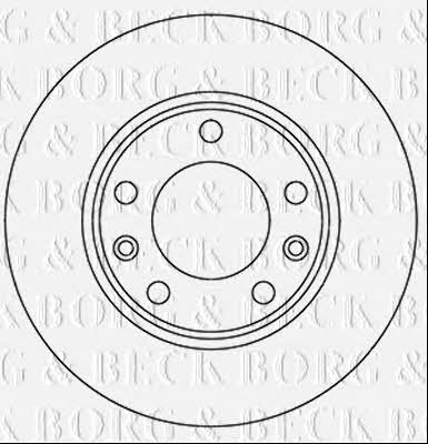 Borg & beck BBD5358 Rear brake disc, non-ventilated BBD5358: Buy near me in Poland at 2407.PL - Good price!