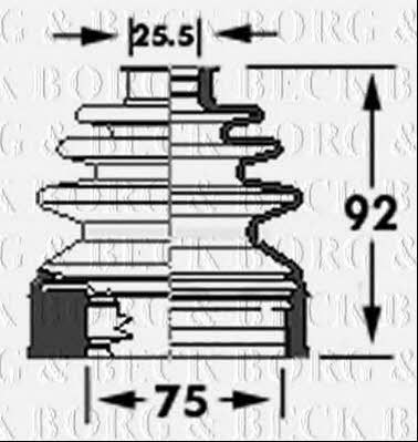 Borg & beck BCB6117 Пыльник приводного вала BCB6117: Отличная цена - Купить в Польше на 2407.PL!