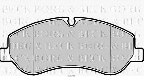 Borg & beck BBP2414 Тормозные колодки дисковые, комплект BBP2414: Отличная цена - Купить в Польше на 2407.PL!