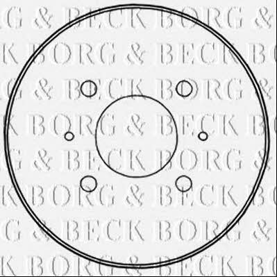 Borg & beck BBR7235 Rear brake drum BBR7235: Buy near me in Poland at 2407.PL - Good price!