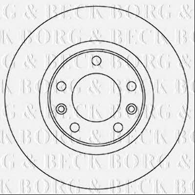 Borg & beck BBD5350 Rear brake disc, non-ventilated BBD5350: Buy near me in Poland at 2407.PL - Good price!