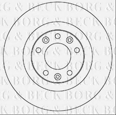 Borg & beck BBD5356 Rear brake disc, non-ventilated BBD5356: Buy near me in Poland at 2407.PL - Good price!
