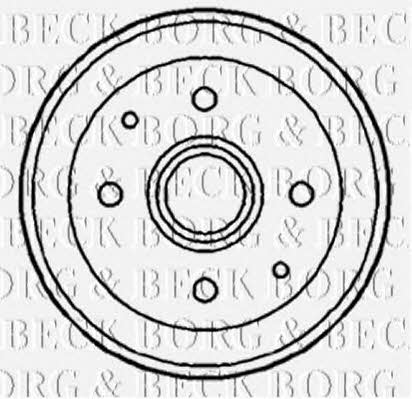 Borg & beck BBR7020 Rear brake drum BBR7020: Buy near me in Poland at 2407.PL - Good price!
