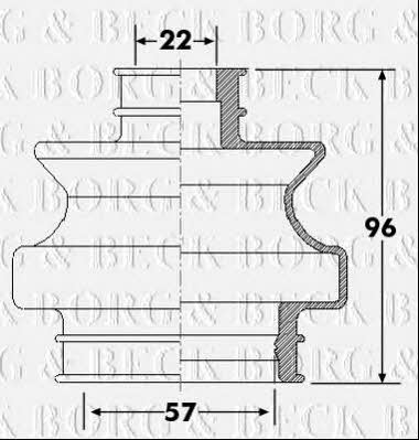 Borg & beck BCB6301 Bellow, driveshaft BCB6301: Buy near me in Poland at 2407.PL - Good price!