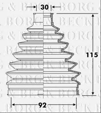 Borg & beck BCB6315 Bellow, driveshaft BCB6315: Buy near me in Poland at 2407.PL - Good price!