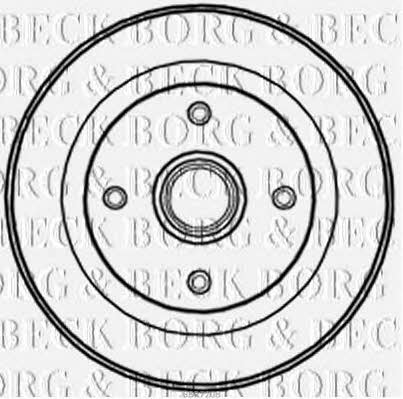 Borg & beck BBR7208 Bremstrommel BBR7208: Kaufen Sie zu einem guten Preis in Polen bei 2407.PL!