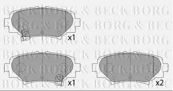 Borg & beck BBP2458 Brake Pad Set, disc brake BBP2458: Buy near me in Poland at 2407.PL - Good price!