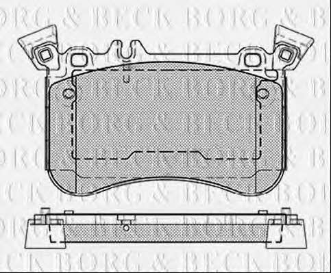 Borg & beck BBP2467 Brake Pad Set, disc brake BBP2467: Buy near me in Poland at 2407.PL - Good price!