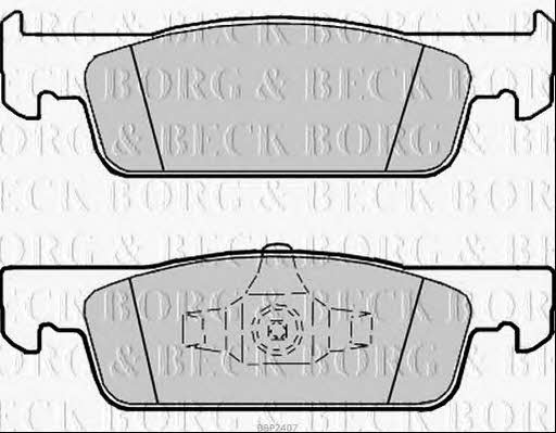 Borg & beck BBP2407 Гальмівні колодки, комплект BBP2407: Приваблива ціна - Купити у Польщі на 2407.PL!