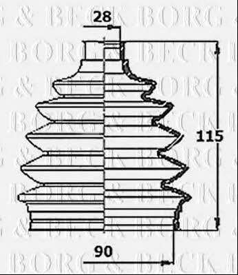 Borg & beck BCB6149 Bellow, driveshaft BCB6149: Buy near me in Poland at 2407.PL - Good price!