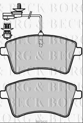Borg & beck BBP2420 Гальмівні колодки, комплект BBP2420: Приваблива ціна - Купити у Польщі на 2407.PL!
