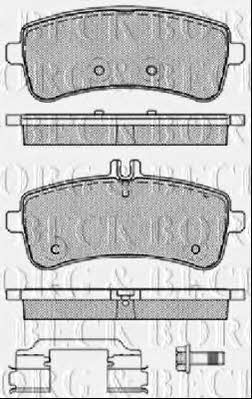 Borg & beck BBP2457 Brake Pad Set, disc brake BBP2457: Buy near me in Poland at 2407.PL - Good price!