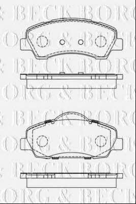 Borg & beck BBP2442 Brake Pad Set, disc brake BBP2442: Buy near me at 2407.PL in Poland at an Affordable price!