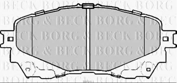 Borg & beck BBP2411 Гальмівні колодки, комплект BBP2411: Приваблива ціна - Купити у Польщі на 2407.PL!