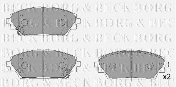 Borg & beck BBP2454 Brake Pad Set, disc brake BBP2454: Buy near me in Poland at 2407.PL - Good price!