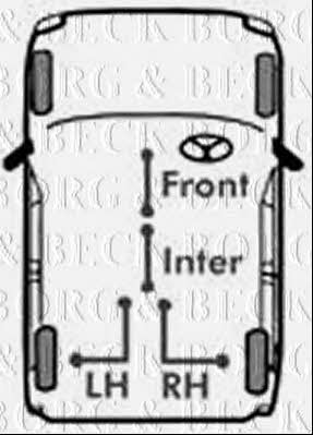 Borg & beck BKB3217 Трос стояночного тормоза BKB3217: Отличная цена - Купить в Польше на 2407.PL!