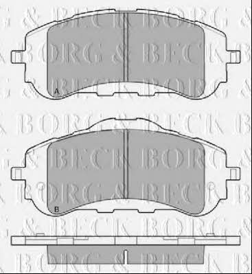 Borg & beck BBP2450 Brake Pad Set, disc brake BBP2450: Buy near me in Poland at 2407.PL - Good price!