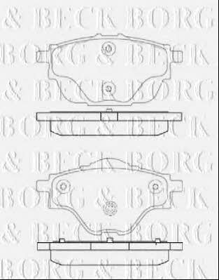 Borg & beck BBP2451 Тормозные колодки дисковые, комплект BBP2451: Отличная цена - Купить в Польше на 2407.PL!