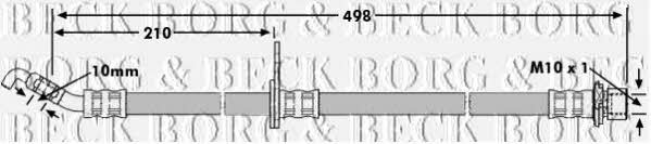 Borg & beck BBH7633 Brake Hose BBH7633: Buy near me at 2407.PL in Poland at an Affordable price!