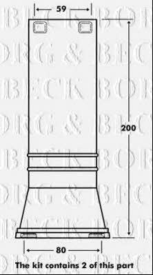 Borg & beck BPK7099 Bellow and bump for 1 shock absorber BPK7099: Buy near me in Poland at 2407.PL - Good price!