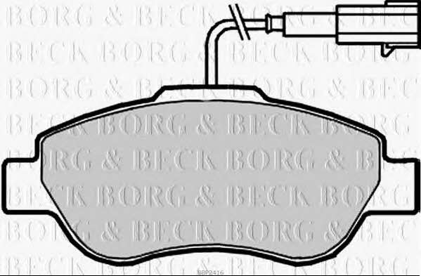 Borg & beck BBP2416 Brake Pad Set, disc brake BBP2416: Buy near me in Poland at 2407.PL - Good price!