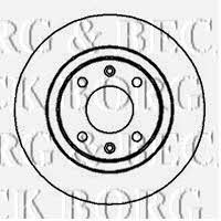 Borg & beck BBD4006 Front brake disc ventilated BBD4006: Buy near me at 2407.PL in Poland at an Affordable price!