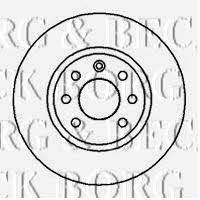 Borg & beck BBD4010 Unventilated front brake disc BBD4010: Buy near me in Poland at 2407.PL - Good price!