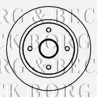 Borg & beck BBD4011 Rear brake disc, non-ventilated BBD4011: Buy near me in Poland at 2407.PL - Good price!