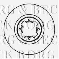 Borg & beck BBD4014 Front brake disc ventilated BBD4014: Buy near me at 2407.PL in Poland at an Affordable price!