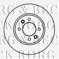 Borg & beck BBD4049 Rear brake disc, non-ventilated BBD4049: Buy near me in Poland at 2407.PL - Good price!