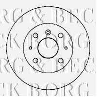 Borg & beck BBD4050 Unventilated front brake disc BBD4050: Buy near me in Poland at 2407.PL - Good price!