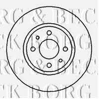 Borg & beck BBD4054 Front brake disc ventilated BBD4054: Buy near me in Poland at 2407.PL - Good price!