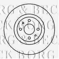 Borg & beck BBD4056 Front brake disc ventilated BBD4056: Buy near me in Poland at 2407.PL - Good price!