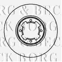 Borg & beck BBD4063 Front brake disc ventilated BBD4063: Buy near me in Poland at 2407.PL - Good price!