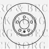 Borg & beck BBD4069 Front brake disc ventilated BBD4069: Buy near me in Poland at 2407.PL - Good price!