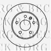 Borg & beck BBD4072 Front brake disc ventilated BBD4072: Buy near me in Poland at 2407.PL - Good price!