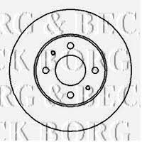 Borg & beck BBD4112 Тормозной диск передний вентилируемый BBD4112: Отличная цена - Купить в Польше на 2407.PL!