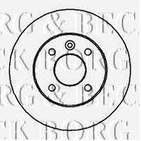 Borg & beck BBD4113 Rear brake disc, non-ventilated BBD4113: Buy near me in Poland at 2407.PL - Good price!