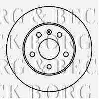 Borg & beck BBD4114 Rear brake disc, non-ventilated BBD4114: Buy near me in Poland at 2407.PL - Good price!