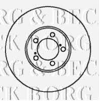 Borg & beck BBD4117 Rear ventilated brake disc BBD4117: Buy near me in Poland at 2407.PL - Good price!