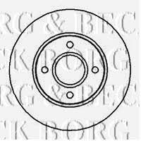 Borg & beck BBD4120 Front brake disc ventilated BBD4120: Buy near me in Poland at 2407.PL - Good price!