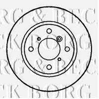 Borg & beck BBD4166 Front brake disc ventilated BBD4166: Buy near me in Poland at 2407.PL - Good price!