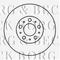 Borg & beck BBD4179 Front brake disc ventilated BBD4179: Buy near me in Poland at 2407.PL - Good price!